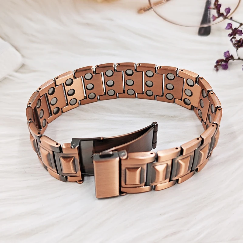 Classic Pure Copper Bracelets for Men Vintage Chain Wrist Band Magnetic Link Male Jewelry
Classic Pure Copper Bracelets for Men Vintage Chain Wrist Band Magnetic Link Male Jewelry