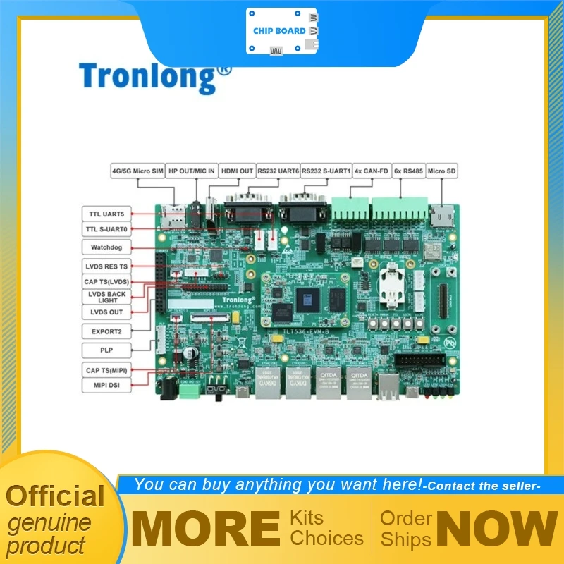 Промышленная плата разработки Tronlong Allwinner T536 с процессором Cortex-A55, ядром RISC-V, NPU AI и 17 портами UART
Промышленная плата разработки Tronlong Allwinner T536 с процессором Cortex-A55, ядром RISC-V, NPU AI и 17 портами UART
