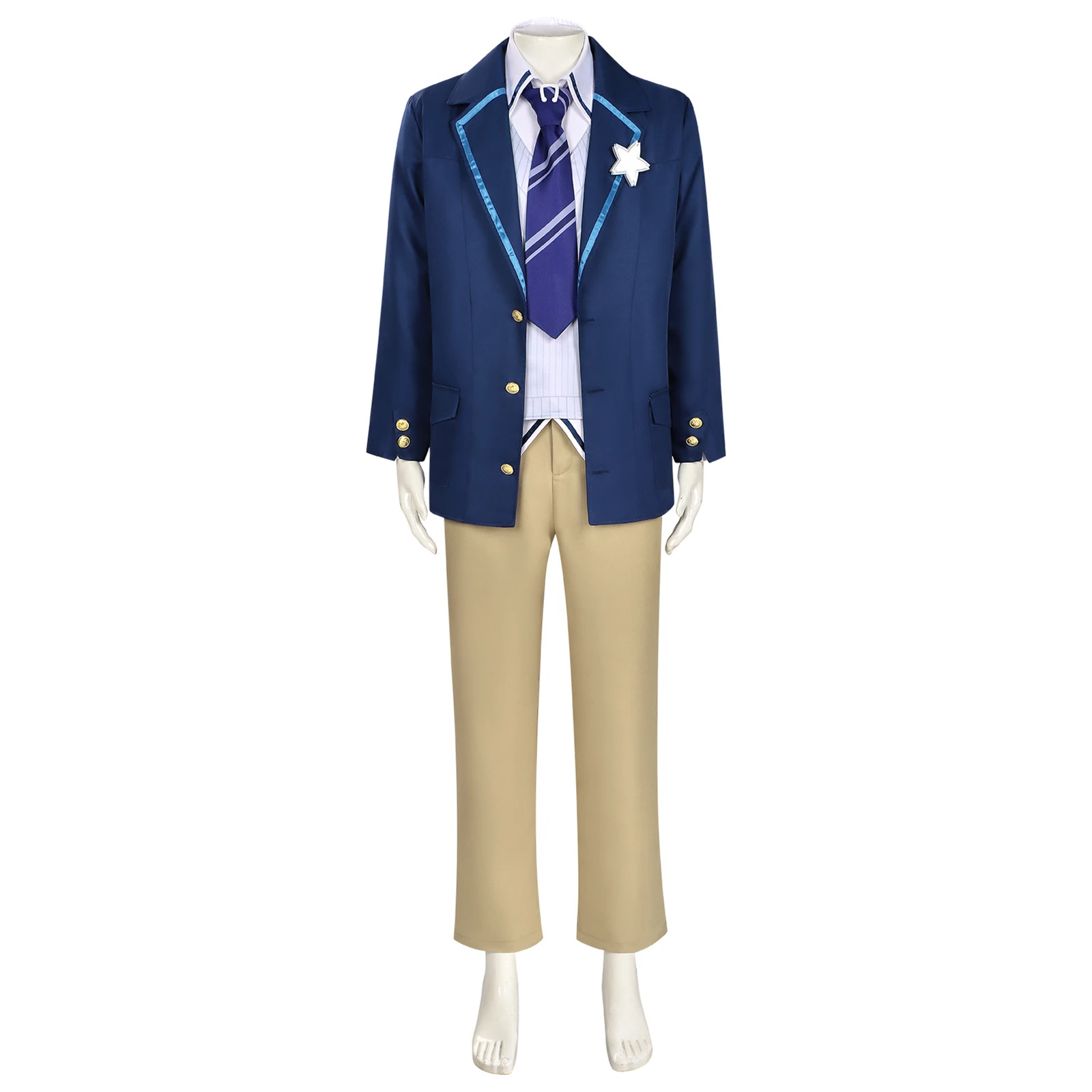 Esper Zero School Uniform Cosplay Costume, Male Game Outfit Full Set
Esper Zero School Uniform Cosplay Costume, Male Game Outfit Full Set