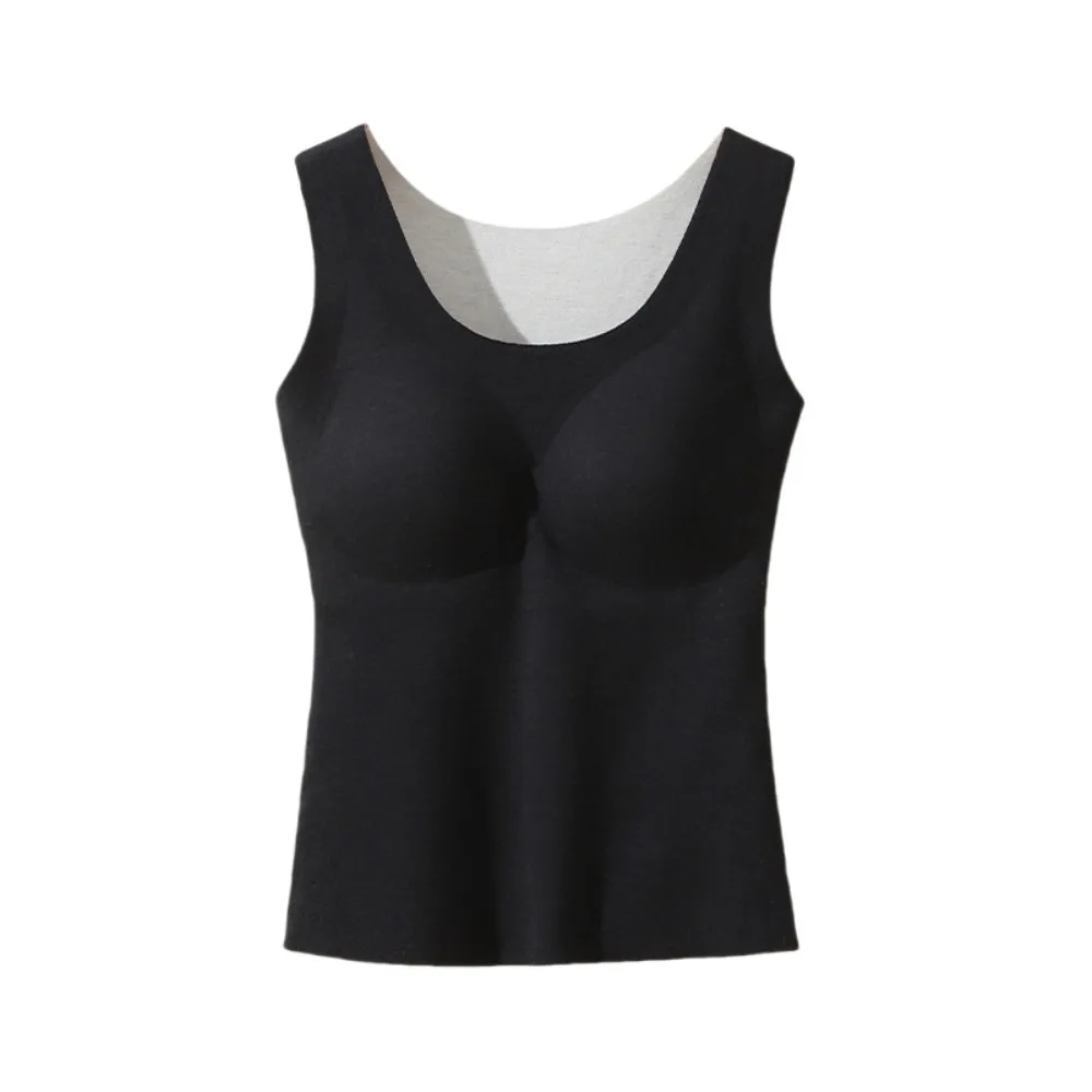 Simple With Chest Pad Women Thermal Vest Soft Solid Color Sleeveless Vest O-neck Undershirt Warm Cami Top Indoor
Simple With Chest Pad Women Thermal Vest Soft Solid Color Sleeveless Vest O-neck Undershirt Warm Cami Top Indoor