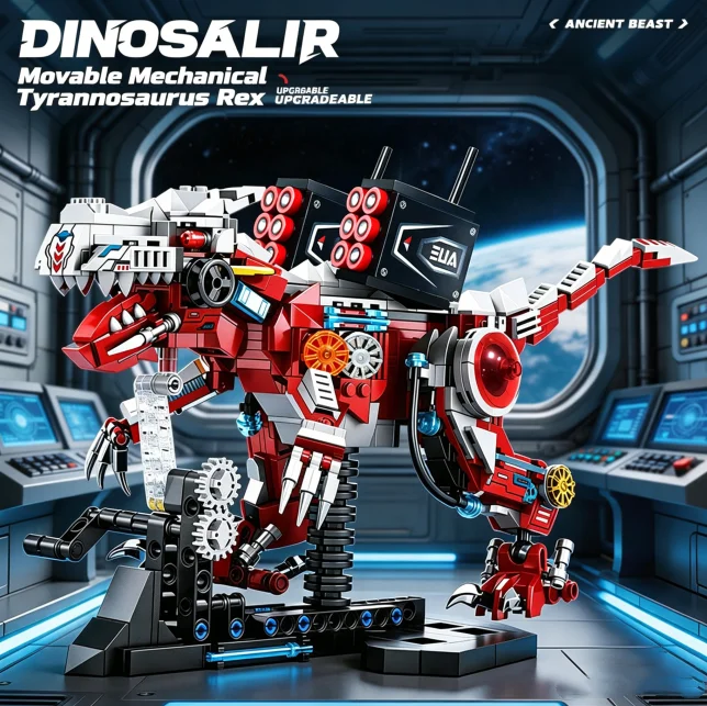 2026 NEW Dinosaur Building Blocks Mechanical T-Rex Model Educational DIY Desktop Decoration Toy Holiday Gift for Kids Adults
2026 NEW Dinosaur Building Blocks Mechanical T-Rex Model Educational DIY Desktop Decoration Toy Holiday Gift for Kids Adults