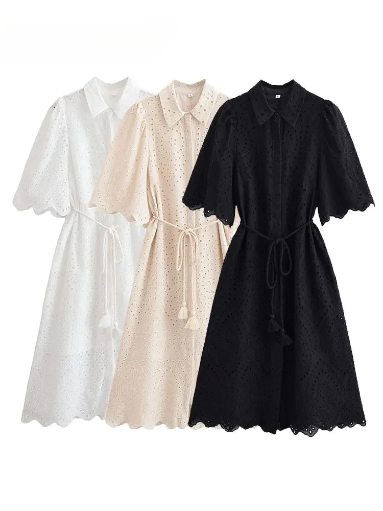 2Summer New Women Hollow Embroidery Veatidos Fashion Short Sleeve Elegant Long Dresses Ladies Party Dress
2Summer New Women Hollow Embroidery Veatidos Fashion Short Sleeve Elegant Long Dresses Ladies Party Dress
