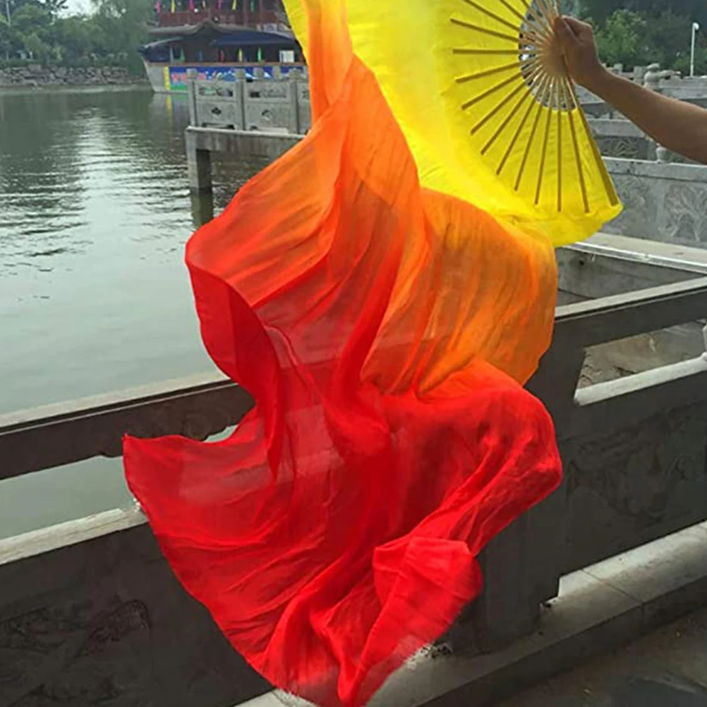 2pcs Dance Fan for Belly Performance Chinese Bridal Festival Folding Handheld Silk Veil Flame Gradient Long Fans Stage Props
2pcs Dance Fan for Belly Performance Chinese Bridal Festival Folding Handheld Silk Veil Flame Gradient Long Fans Stage Props