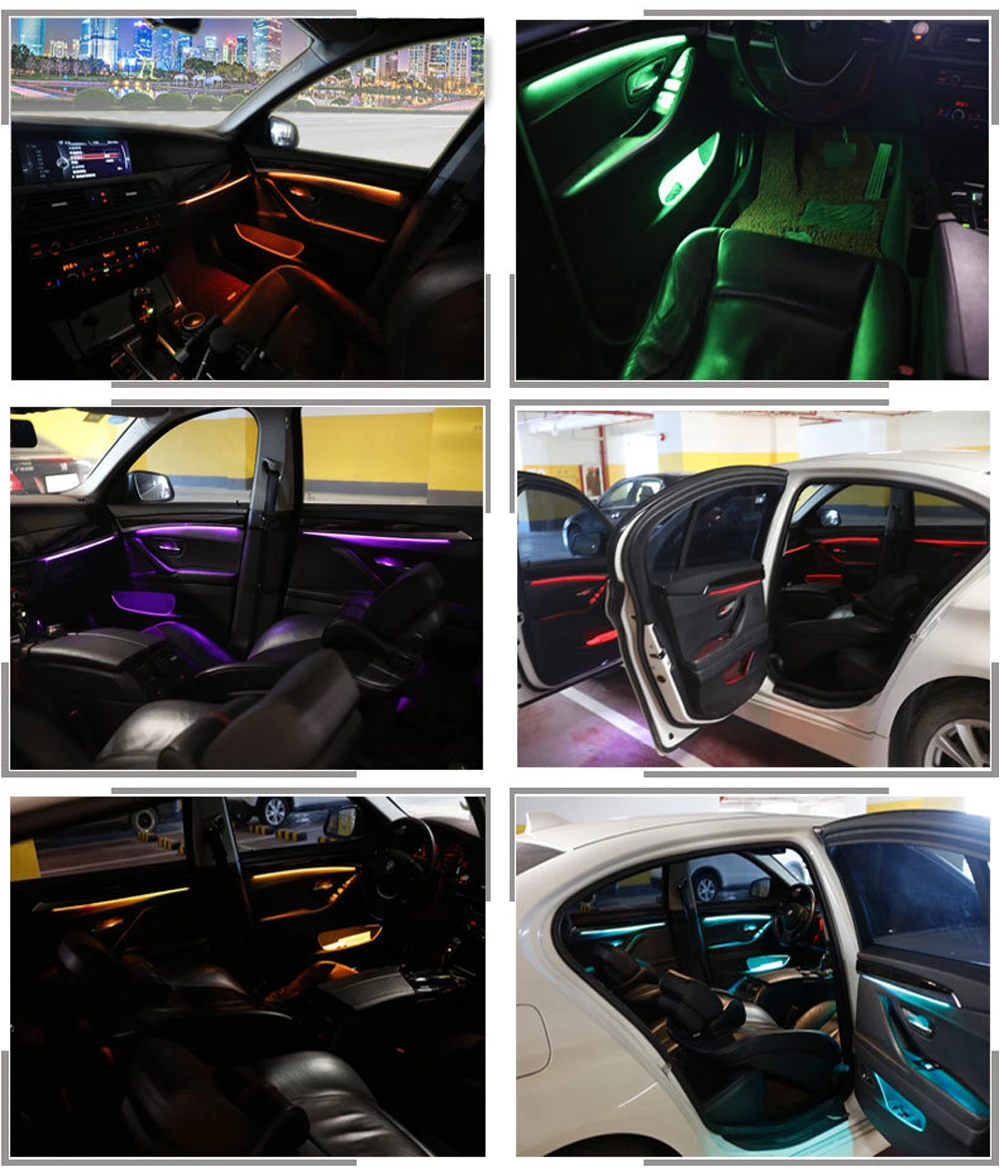 9/18-color automatic conversion Car neon interior door ambient light decorative lighting for BMW 5/7 series F10F11F18F2010-2018
9/18-color automatic conversion Car neon interior door ambient light decorative lighting for BMW 5/7 series F10F11F18F2010-2018