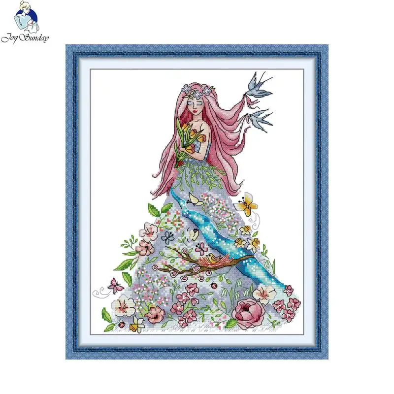 Joy Sunday Cross Stitch Kit DIY Girl of the Four Seasons Art Handicraft Sewing Accessories Embroidery Kit Home Decoration Gifts
Joy Sunday Cross Stitch Kit DIY Girl of the Four Seasons Art Handicraft Sewing Accessories Embroidery Kit Home Decoration Gifts