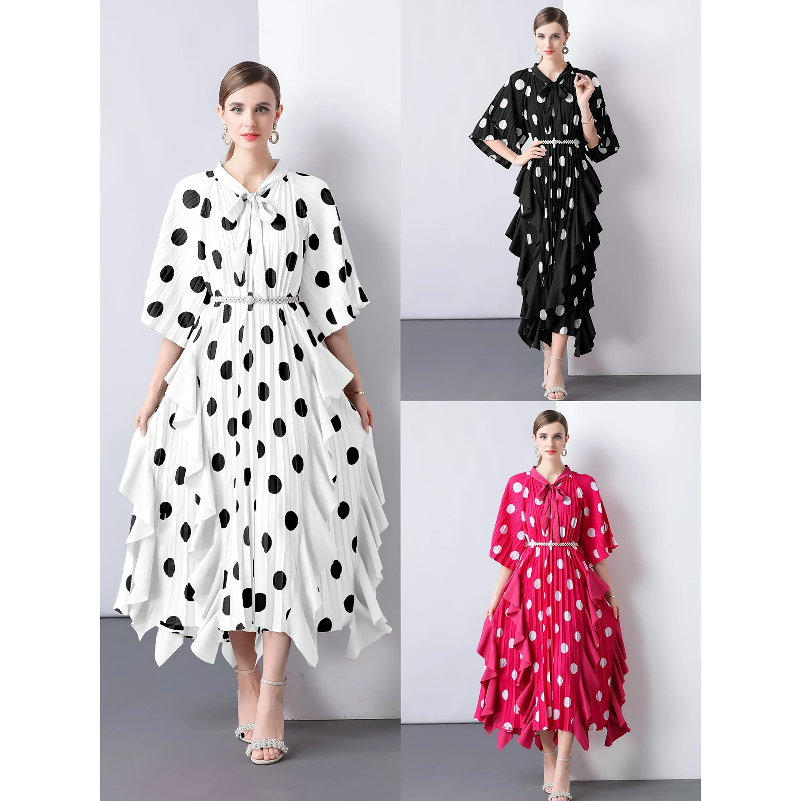 Summer Beach Vaion Dr Loose Polka Dot Gauze Simple Svel Long Dr Slimming Effect Cross-Border Tee Houses
Summer Beach Vaion Dr Loose Polka Dot Gauze Simple Svel Long Dr Slimming Effect Cross-Border Tee Houses
