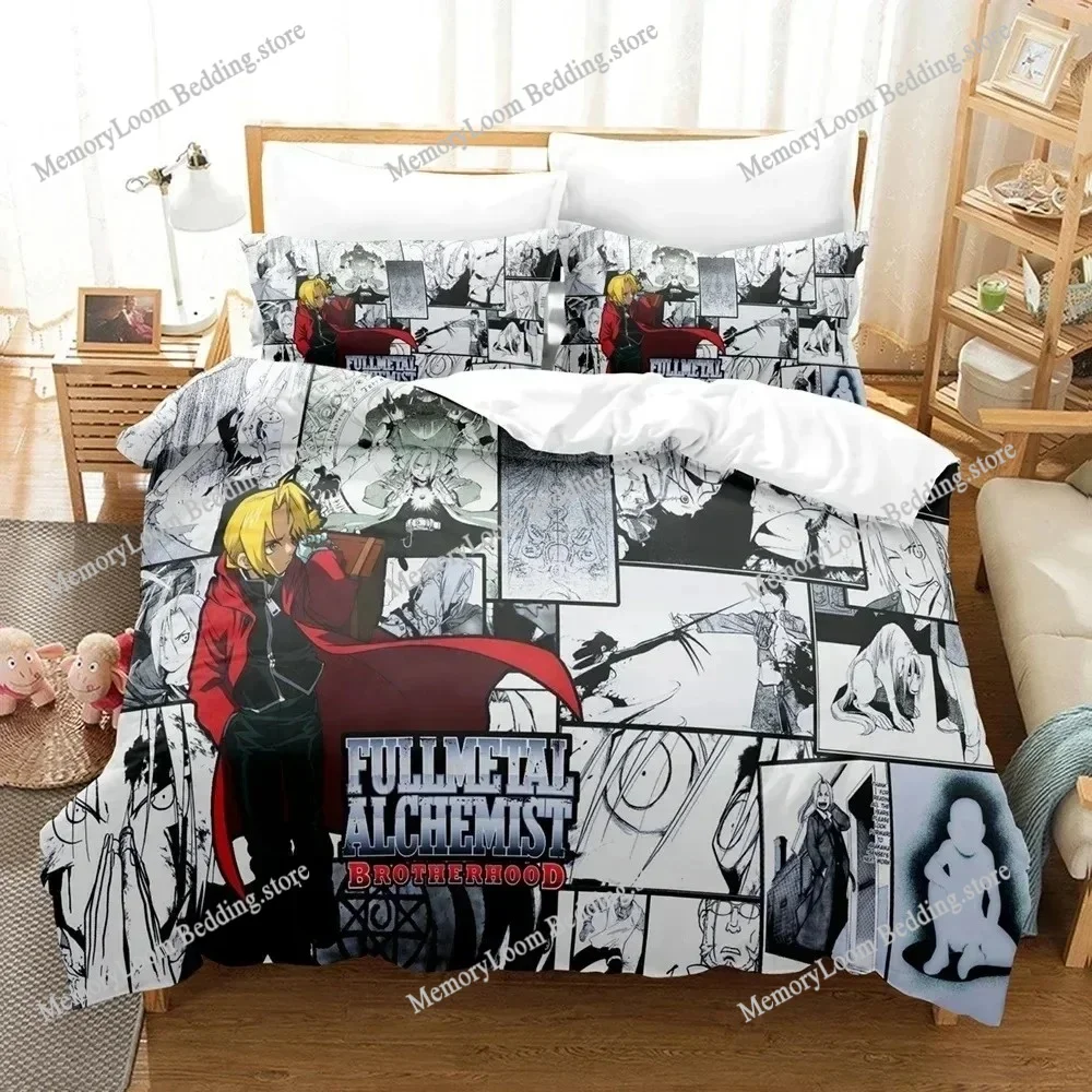 3D Print FULLMETAL ALCHEMIST Bedding Sets Duvet Cover Set with Pillowcase Twin Full Queen King Bedclothes Bed Linen Home Textile
3D Print FULLMETAL ALCHEMIST Bedding Sets Duvet Cover Set with Pillowcase Twin Full Queen King Bedclothes Bed Linen Home Textile