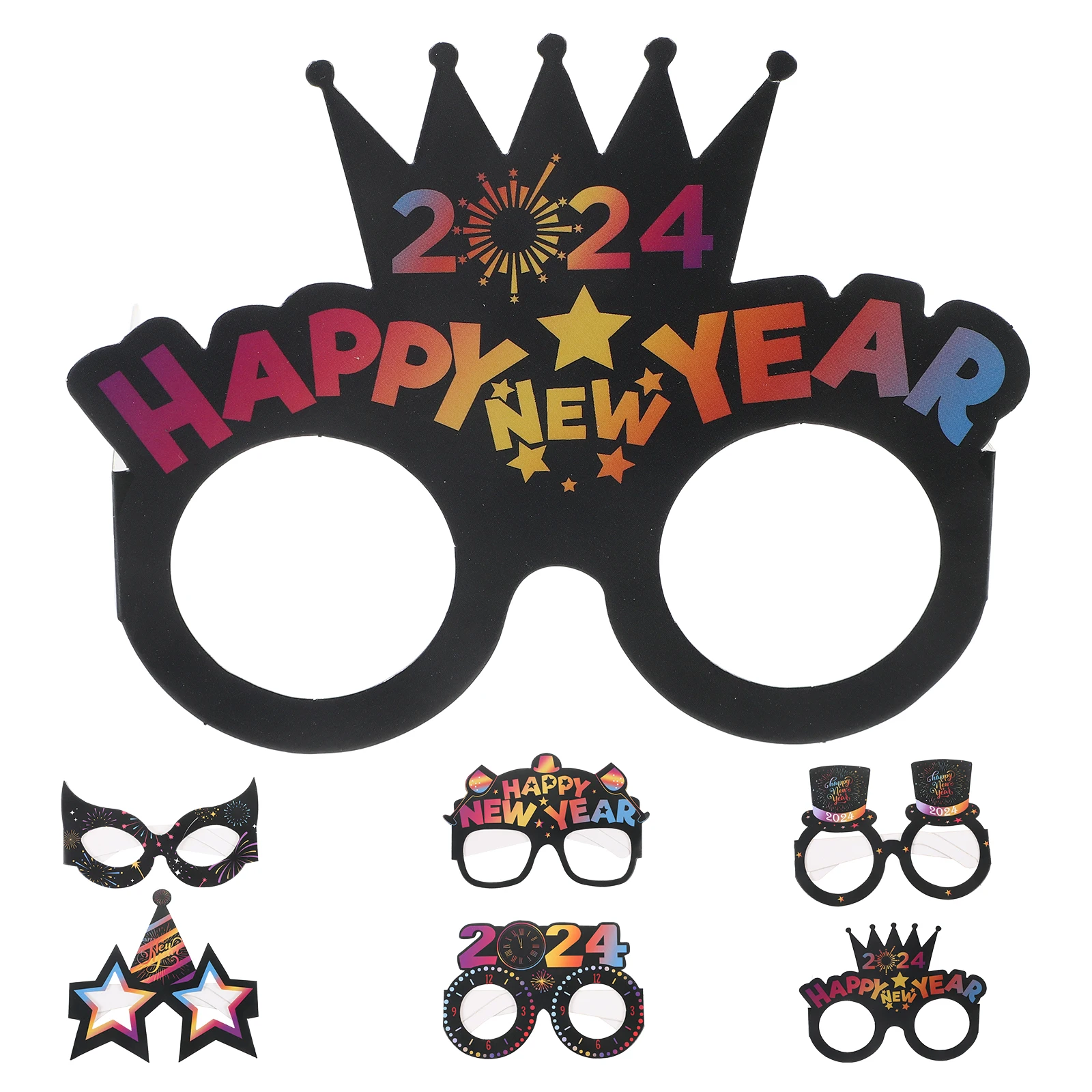 6 Pcs 3D Glasses Props Paper Material Lightweight New Year Party Frame Cosplay Children Adults Bright Colors Fashionable
6 Pcs 3D Glasses Props Paper Material Lightweight New Year Party Frame Cosplay Children Adults Bright Colors Fashionable
