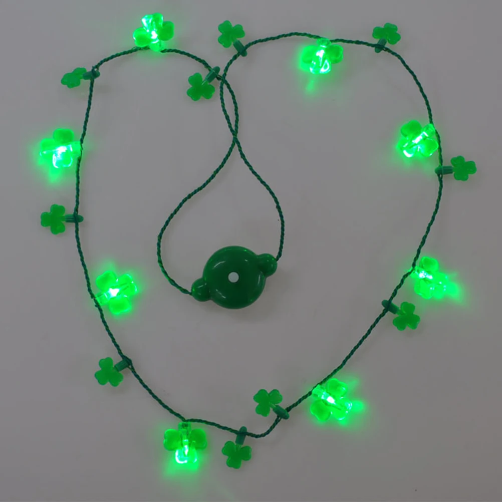 2 Pcs LED Light Clover Necklace Shamrock . Patrick's Day Glowing Women's Necklaces
2 Pcs LED Light Clover Necklace Shamrock . Patrick's Day Glowing Women's Necklaces