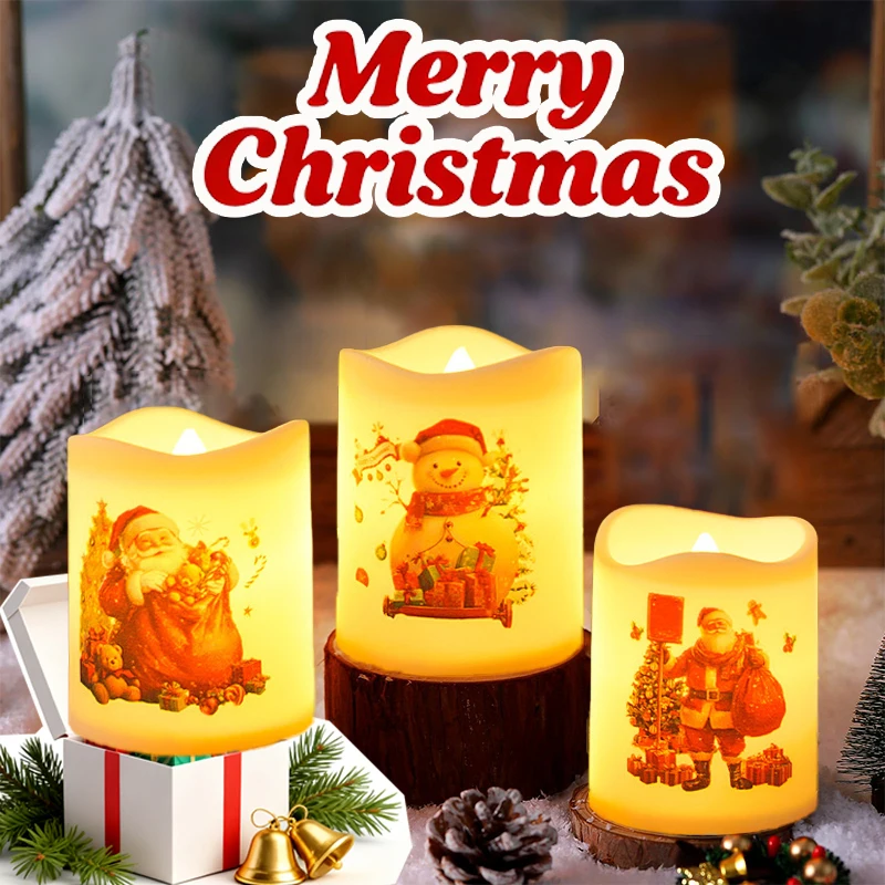 6шт рождественские светодиодные свечи, беспламенные свечи, свеча с рождественским узором, Санта-Клаус, свечи снеговика, на батарейках, Рождество
6шт рождественские светодиодные свечи, беспламенные свечи, свеча с рождественским узором, Санта-Клаус, свечи снеговика, на батарейках, Рождество