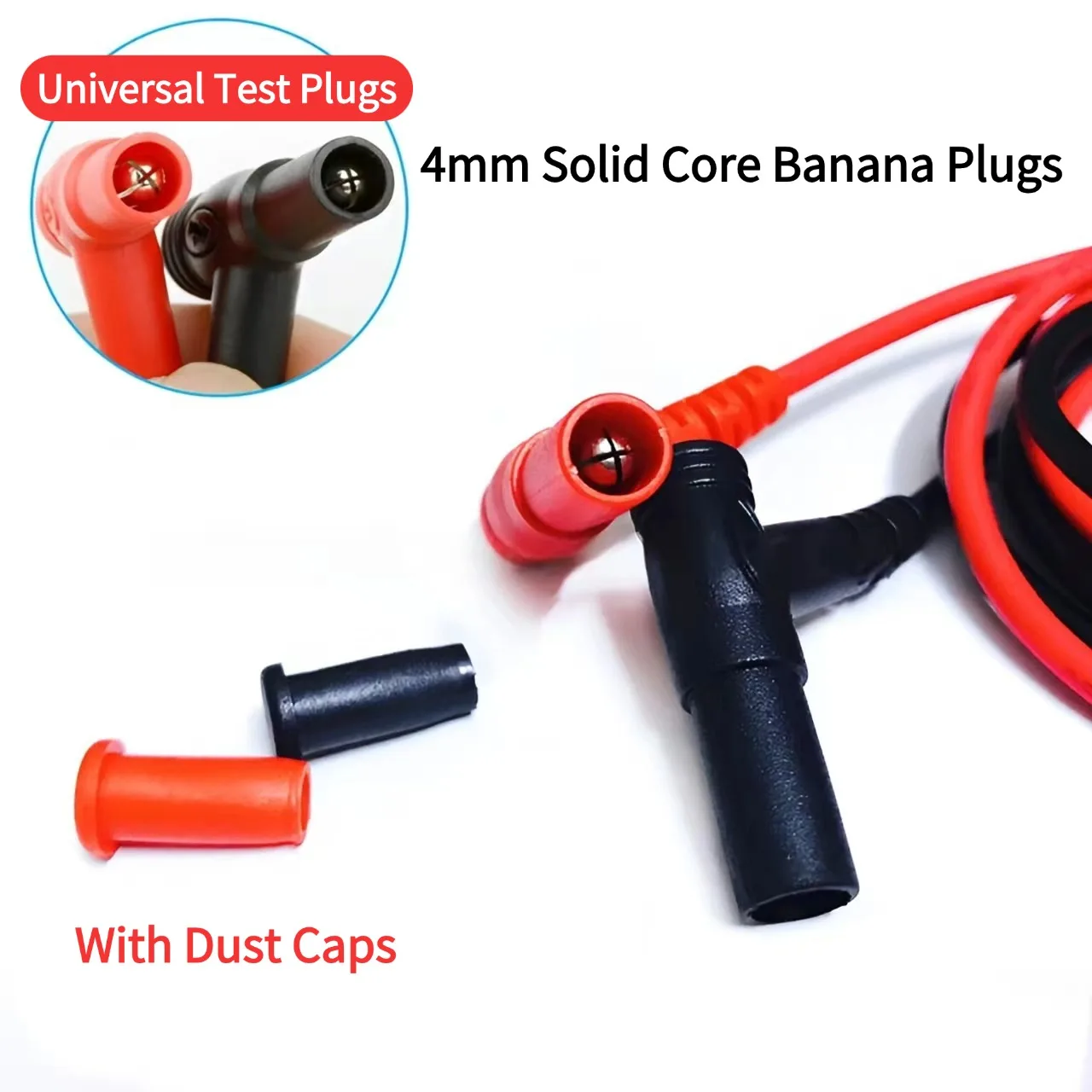 4mm Pure Copper Banana Plug to Alligator Clip Test Leads Multimeter Stable Voltage Test Cable
4mm Pure Copper Banana Plug to Alligator Clip Test Leads Multimeter Stable Voltage Test Cable