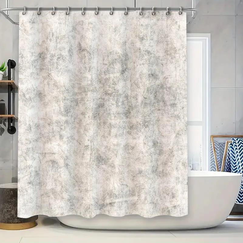 Faux Stone Effect Shower Curtain Neutral Color Bath Decor for Modern Home Bathroom Accessories Set in White/Grey
Faux Stone Effect Shower Curtain Neutral Color Bath Decor for Modern Home Bathroom Accessories Set in White/Grey