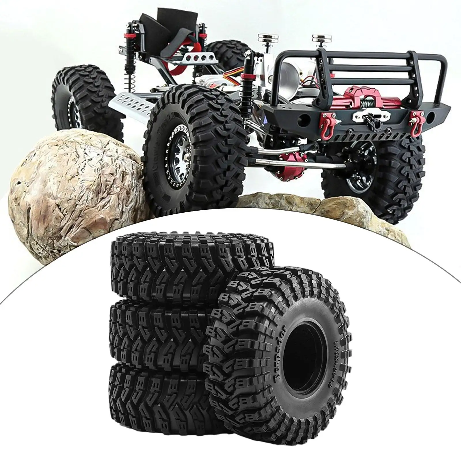 4x 1.9" RC Crawler Tires Wheel Tyre Od 4.9inch Rubber for TRX4 TRX6 1/10 Accessory
4x 1.9" RC Crawler Tires Wheel Tyre Od 4.9inch Rubber for TRX4 TRX6 1/10 Accessory