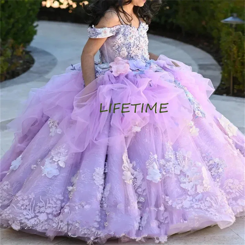 Luxury Flower Girl Dress Crystals Sequin Layered Made To Order Birthday Pageant Communion Robe Baby Party Sacrament 
Luxury Flower Girl Dress Crystals Sequin Layered Made To Order Birthday Pageant Communion Robe Baby Party Sacrament