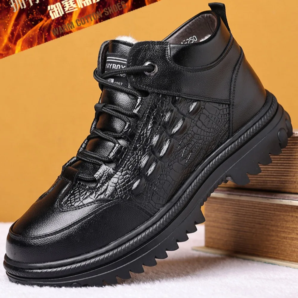 Men's Winter Boots Winter Ankle Boots Wool Snow Boots Men Cotton Shoes High Top Suede Leather Shoes Men's Shoes Large Size 47 48
Men's Winter Boots Winter Ankle Boots Wool Snow Boots Men Cotton Shoes High Top Suede Leather Shoes Men's Shoes Large Size 47 48