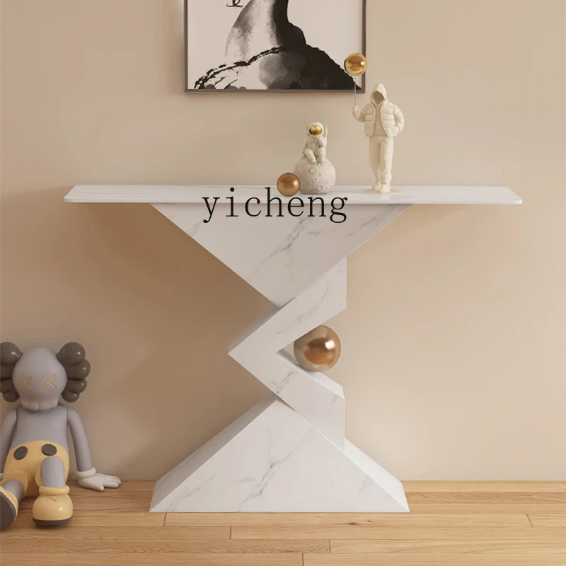 ZK living room entrance cabinet light luxury style simple modern wall entrance table decoration end view
ZK living room entrance cabinet light luxury style simple modern wall entrance table decoration end view