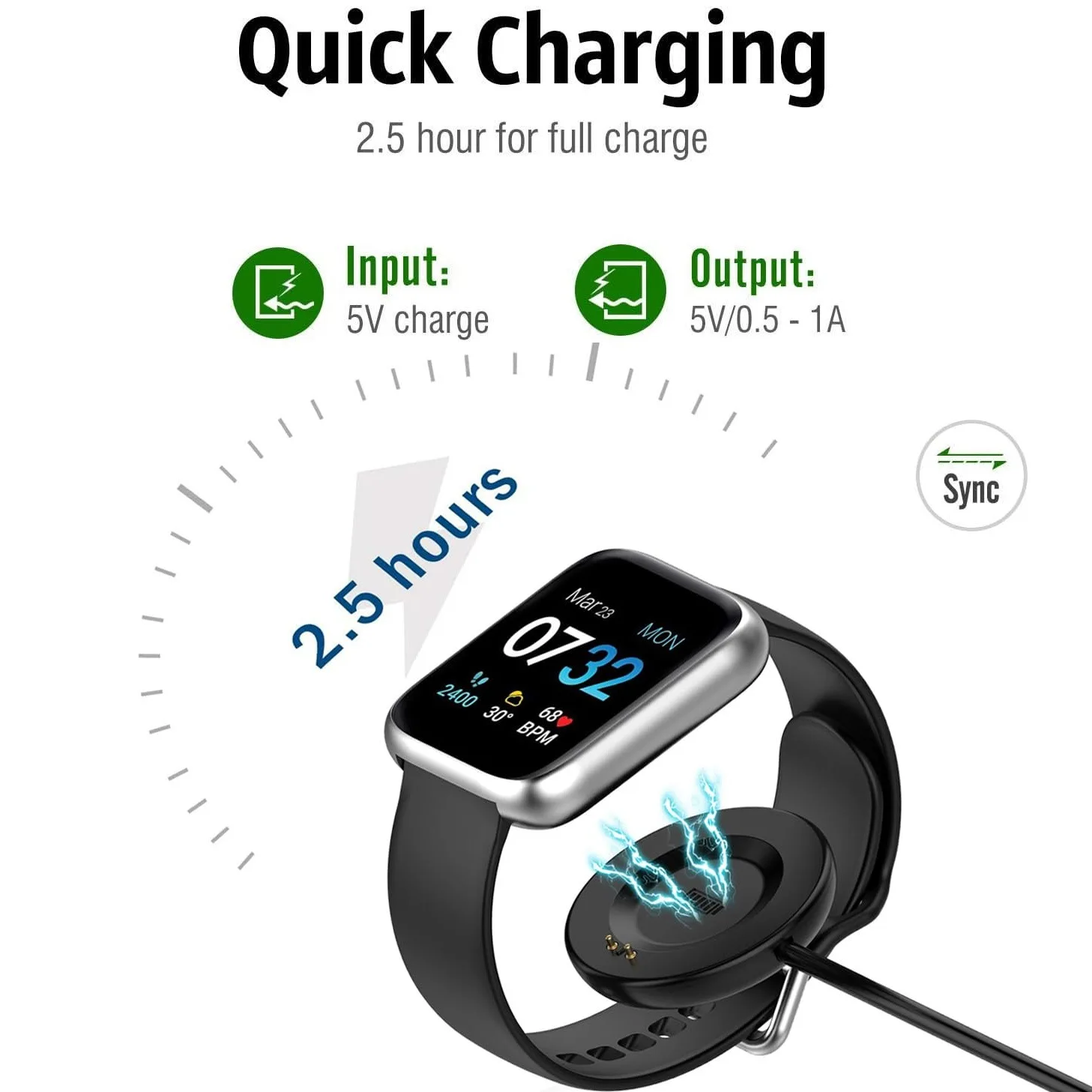 1M Charger For iTECH Fusion 2/3 Type C Smartwatch Charging Cradle Dock Stand Cable Magnetic Cord Charge 5V
1M Charger For iTECH Fusion 2/3 Type C Smartwatch Charging Cradle Dock Stand Cable Magnetic Cord Charge 5V