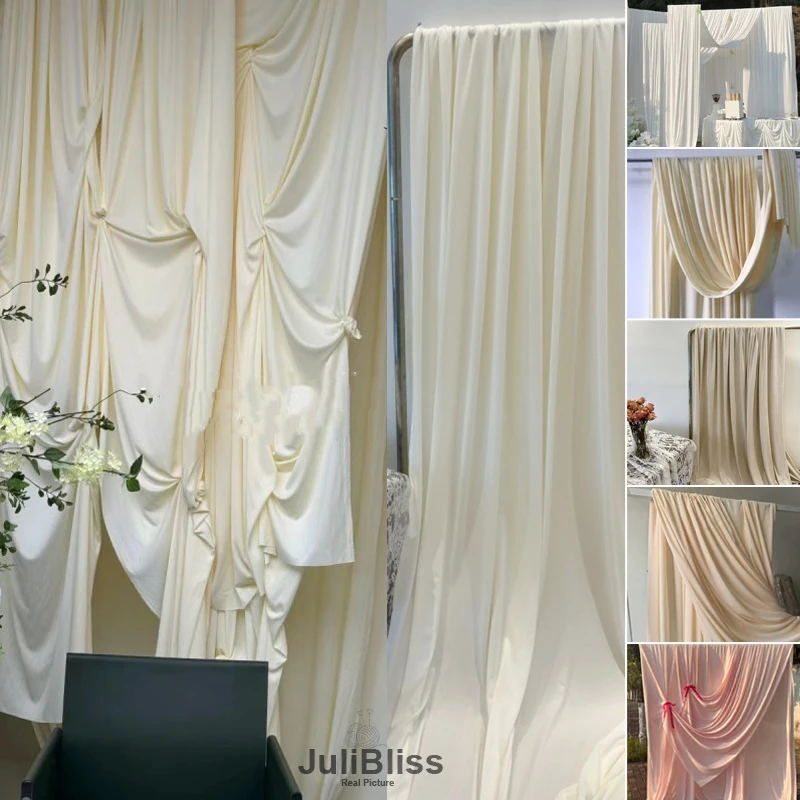 Cream Color Knitted Fabric with Good Drape for Wedding Decor Curtains Tablecloth Backdrops Cloth DIY Sewing Material Wide 170cm
Cream Color Knitted Fabric with Good Drape for Wedding Decor Curtains Tablecloth Backdrops Cloth DIY Sewing Material Wide 170cm