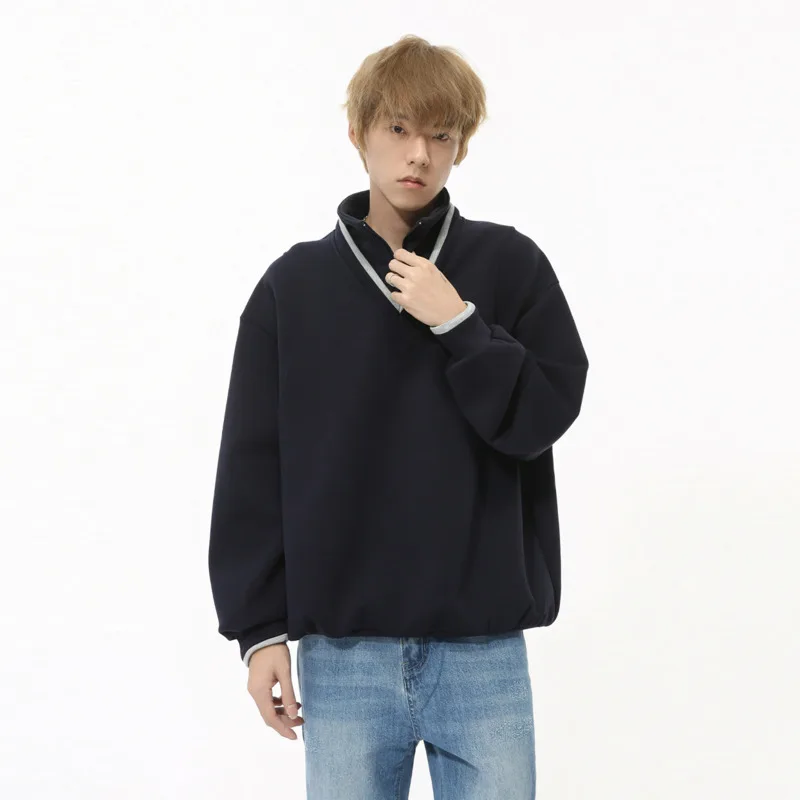 Men's 2021 New Fake Two Pieces Sweatshirt Style T-shirt Ins Trendy Fashion Autumn Loose Solid Color 7 Colors Tops
Men's 2021 New Fake Two Pieces Sweatshirt Style T-shirt Ins Trendy Fashion Autumn Loose Solid Color 7 Colors Tops