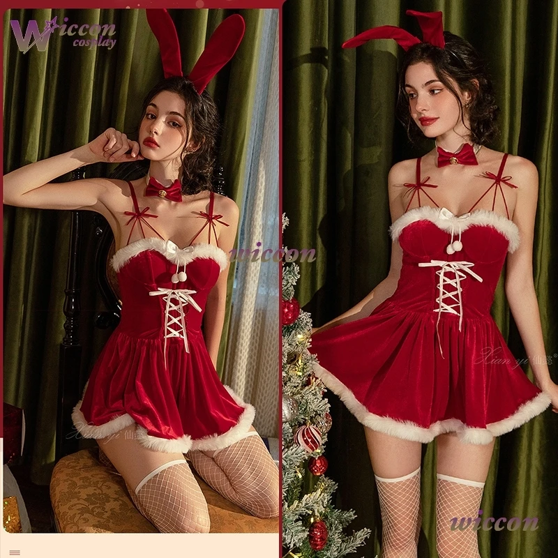 Red Innocent Santa Claus Costume Christmas Christmas Lingerie Sexy Bunny Dress Cospaly Costumes Performance Girl Uniforms
Red Innocent Santa Claus Costume Christmas Christmas Lingerie Sexy Bunny Dress Cospaly Costumes Performance Girl Uniforms