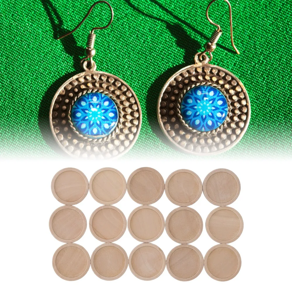 50pcs Jewelry Tools Round Wood Pendant Trays 30mm Wood Pendant Base Tray Unfinished Surface Jewelry Making Supplies DIY Crafts
50pcs Jewelry Tools Round Wood Pendant Trays 30mm Wood Pendant Base Tray Unfinished Surface Jewelry Making Supplies DIY Crafts