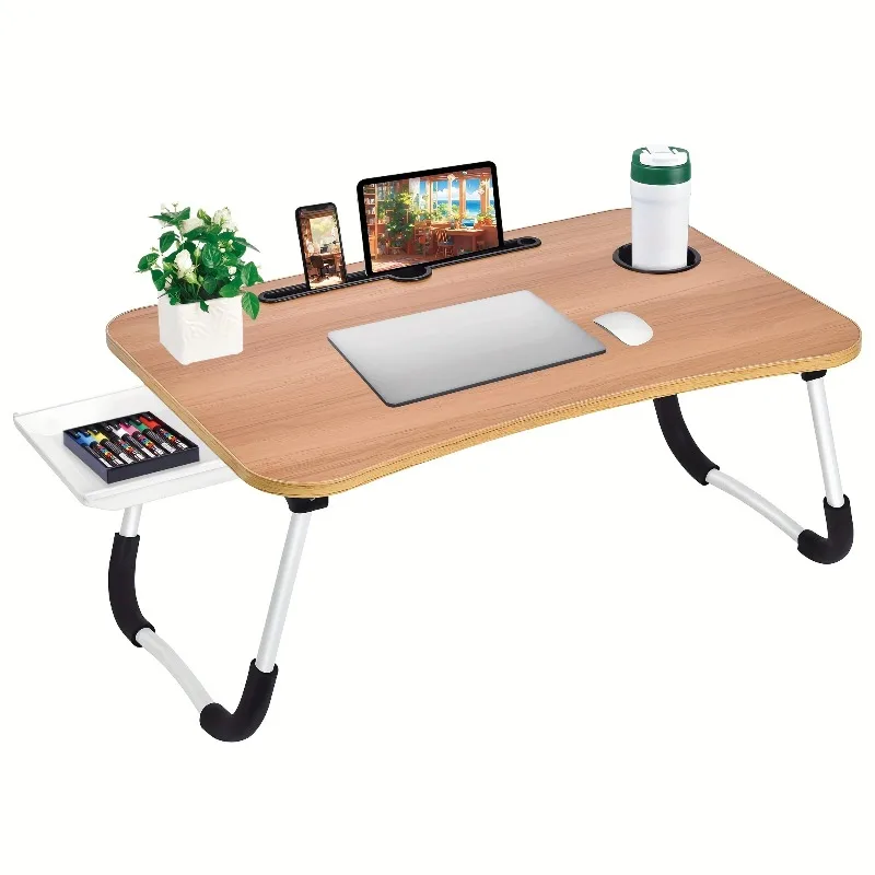 Extra-Large Portable Laptop Bed Desk - Multi-Functional Tray Stand with Cup Holder and Drawer - Stable, Durable, Foldable
Extra-Large Portable Laptop Bed Desk - Multi-Functional Tray Stand with Cup Holder and Drawer - Stable, Durable, Foldable