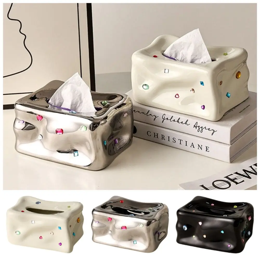 Creative Ceramic Tissue Box INS Multi-functional Gem Napkin Paper Box Light Luxury Home Decoration Paper Towel Holder Bedroom
Creative Ceramic Tissue Box INS Multi-functional Gem Napkin Paper Box Light Luxury Home Decoration Paper Towel Holder Bedroom