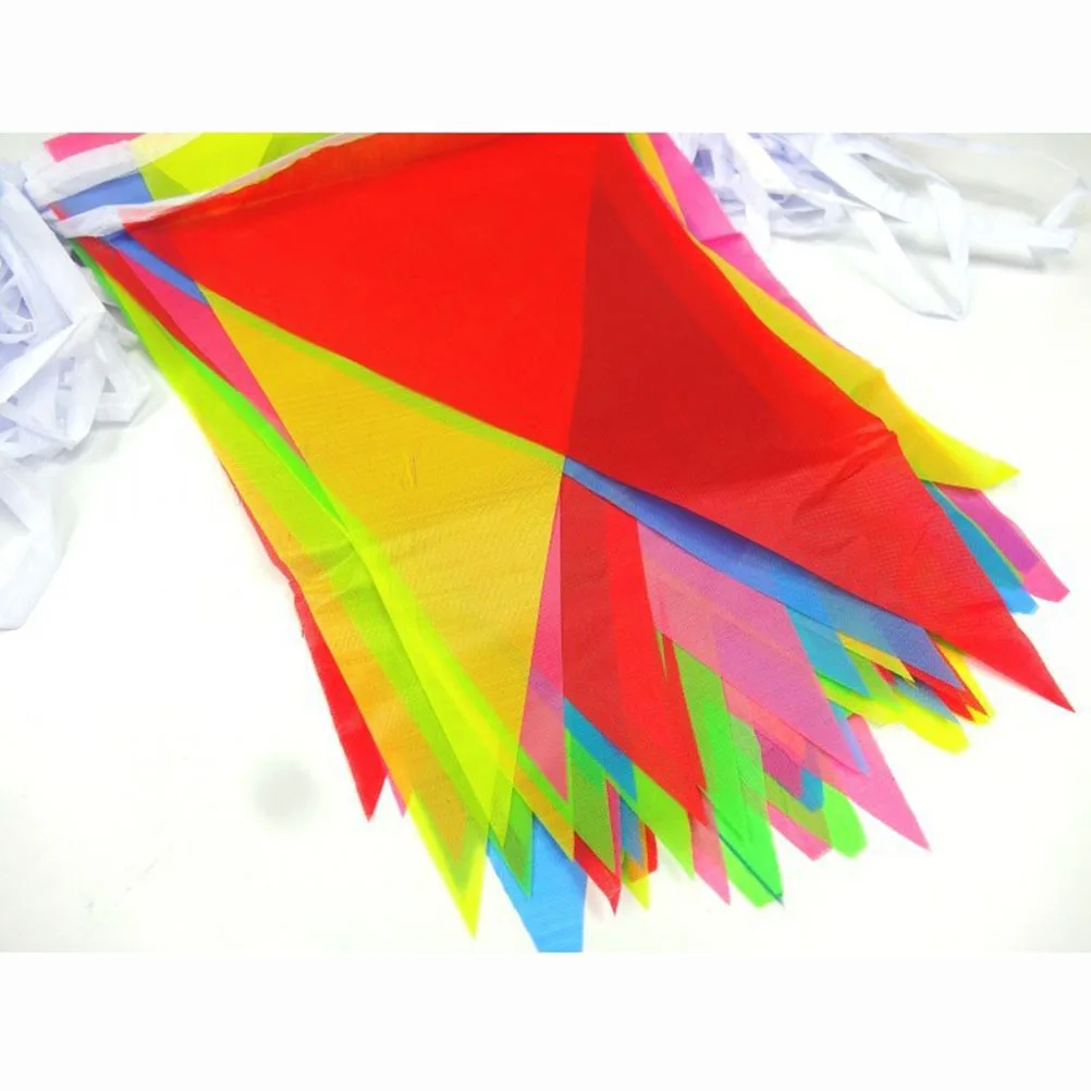 100M Triangle Flags Bunting Banner Multicolor Pennant Party Decoration For Birthday Wedding Shower Outdoor Event Draping
100M Triangle Flags Bunting Banner Multicolor Pennant Party Decoration For Birthday Wedding Shower Outdoor Event Draping