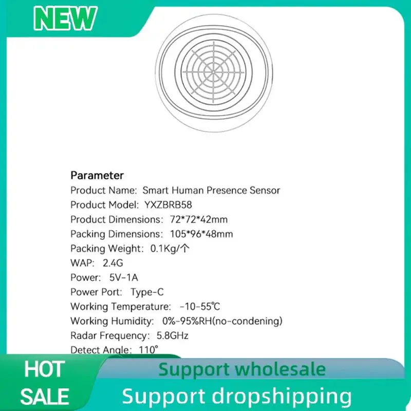 1 Piece 2023 New Tuya Zigbee Smart Human Presence Sensor Micro-Motion Detect Human Motion Detector
1 Piece 2023 New Tuya Zigbee Smart Human Presence Sensor Micro-Motion Detect Human Motion Detector