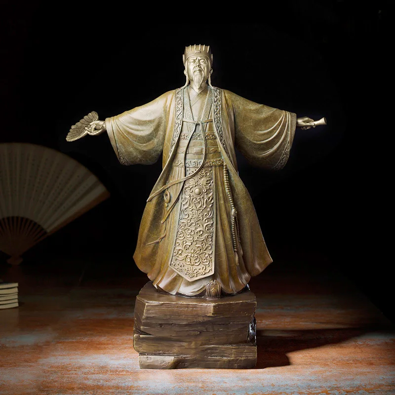 Huge TOP grade Bronze carving Home finance company Stock market Career Success Auspicious GOOD luck "ZHUGE DONG FENG QI "statue
Huge TOP grade Bronze carving Home finance company Stock market Career Success Auspicious GOOD luck "ZHUGE DONG FENG QI "statue