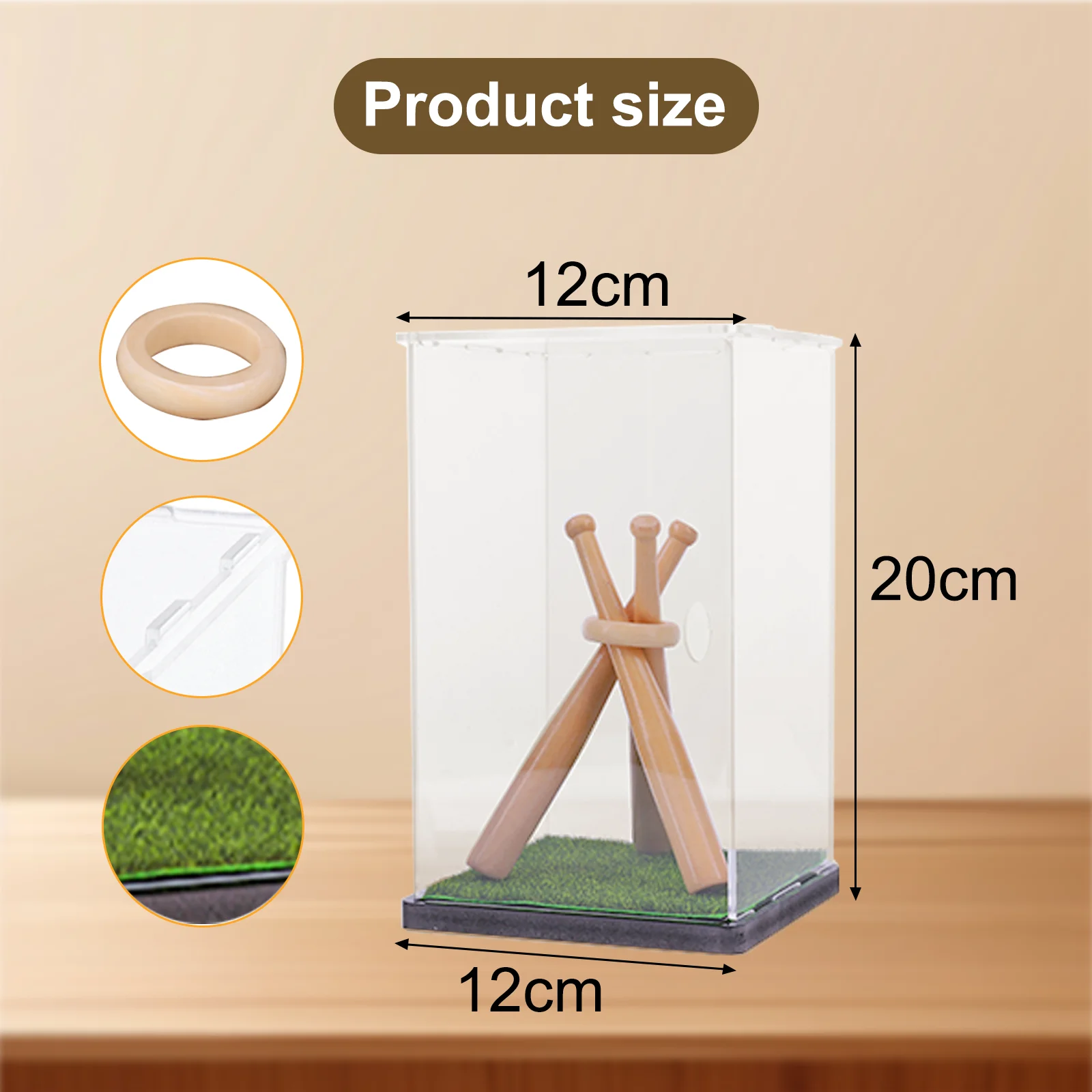 Бейсбольная витрина с деревянной подставкой, витрина для мячей с газой, коробка для коллекционирования, подарок для любителей бейсбола
Бейсбольная витрина с деревянной подставкой, витрина для мячей с газой, коробка для коллекционирования, подарок для любителей бейсбола