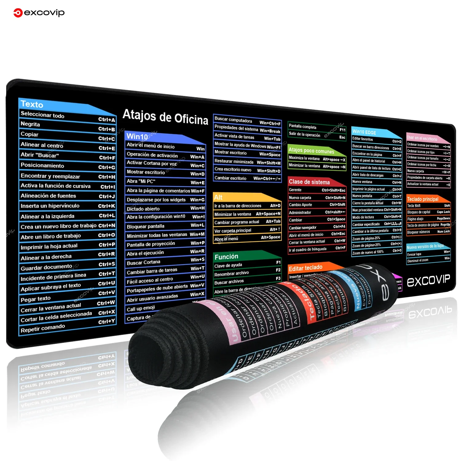 fdhae EXCO Spanish Office Shortcuts Mouse Pad Large Extended Big Keyboard Mousepad Gaming Desk Mat with Stitched Edge Non-Slip R
fdhae EXCO Spanish Office Shortcuts Mouse Pad Large Extended Big Keyboard Mousepad Gaming Desk Mat with Stitched Edge Non-Slip R