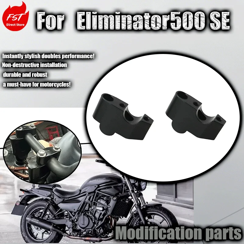 For Eliminator 500 500SE modified handlebars raised and moved back.
For Eliminator 500 500SE modified handlebars raised and moved back.