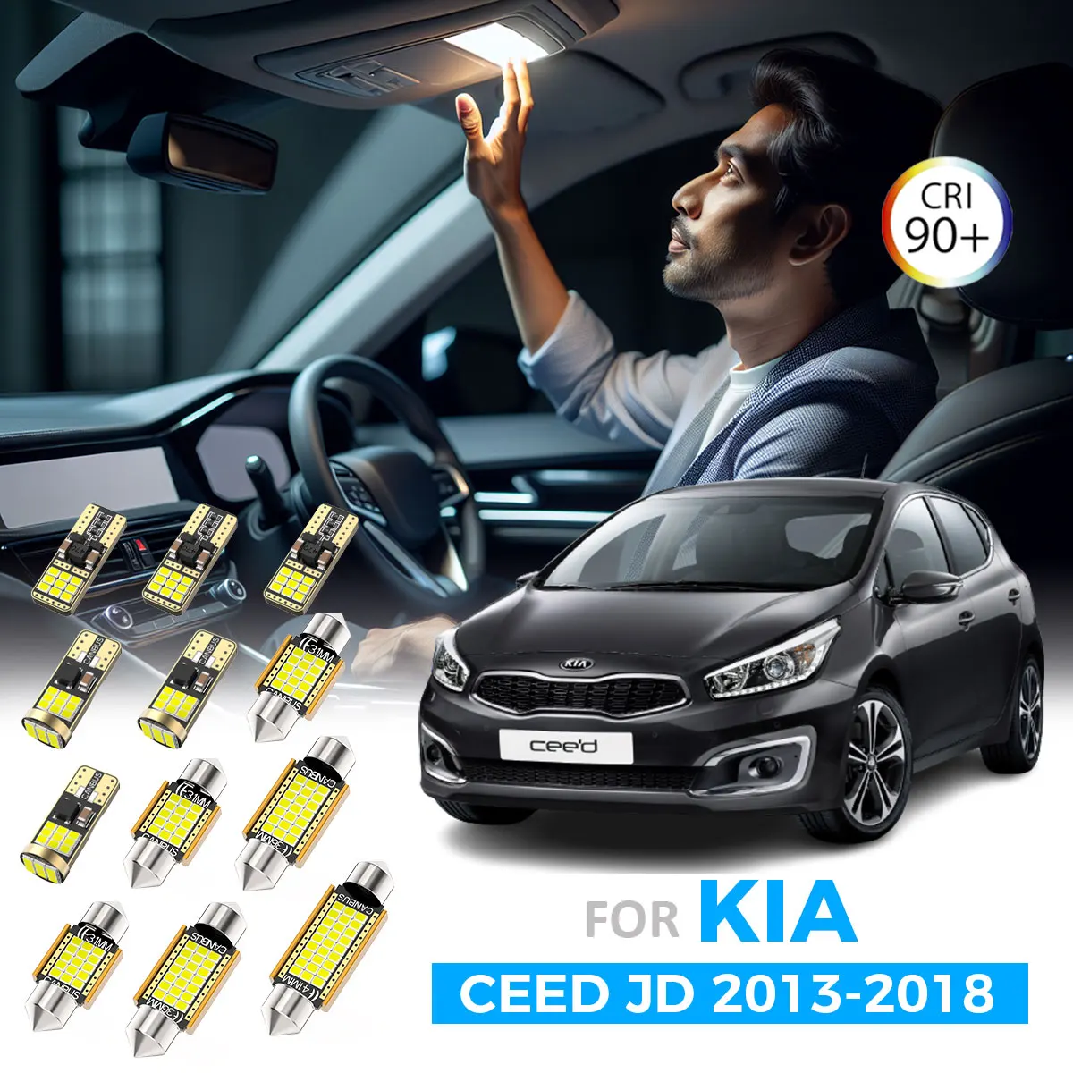 AENVTOL 11 шт. комплект светодиодных ламп внутреннего освещения Canbus для KIA CEED JD 2013 2014 2015 2016 2017 2018 аксессуары для внутреннего освещения багажника автомобиля
AENVTOL 11 шт. комплект светодиодных ламп внутреннего освещения Canbus для KIA CEED JD 2013 2014 2015 2016 2017 2018 аксессуары для внутреннего освещения багажника автомобиля