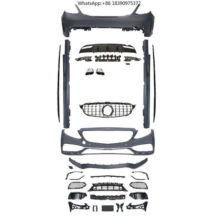 High Quality C63 Auto Parts Body Kit for W205 Modified to 2019 C63 Amg Style Bumper with Grille
High Quality C63 Auto Parts Body Kit for W205 Modified to 2019 C63 Amg Style Bumper with Grille