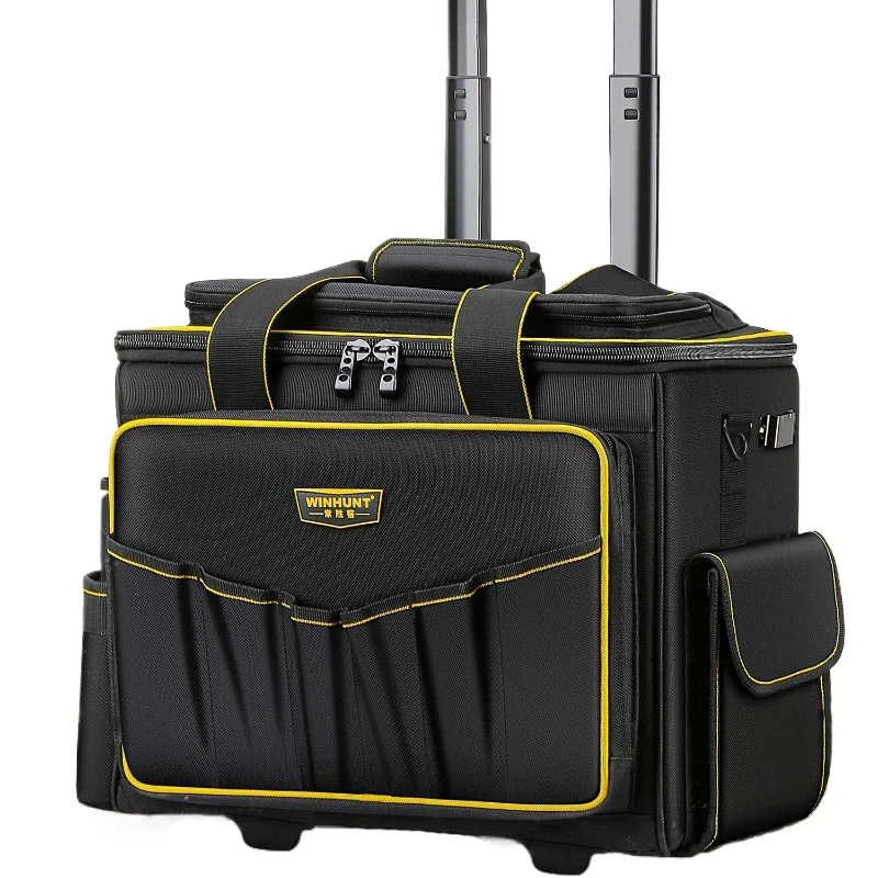 Multi-function Storage Organize Pull Rod Tool Bag Electrician Special Roller Type Canvas Large Capacity Hardware Repair Tool Kit
Multi-function Storage Organize Pull Rod Tool Bag Electrician Special Roller Type Canvas Large Capacity Hardware Repair Tool Kit