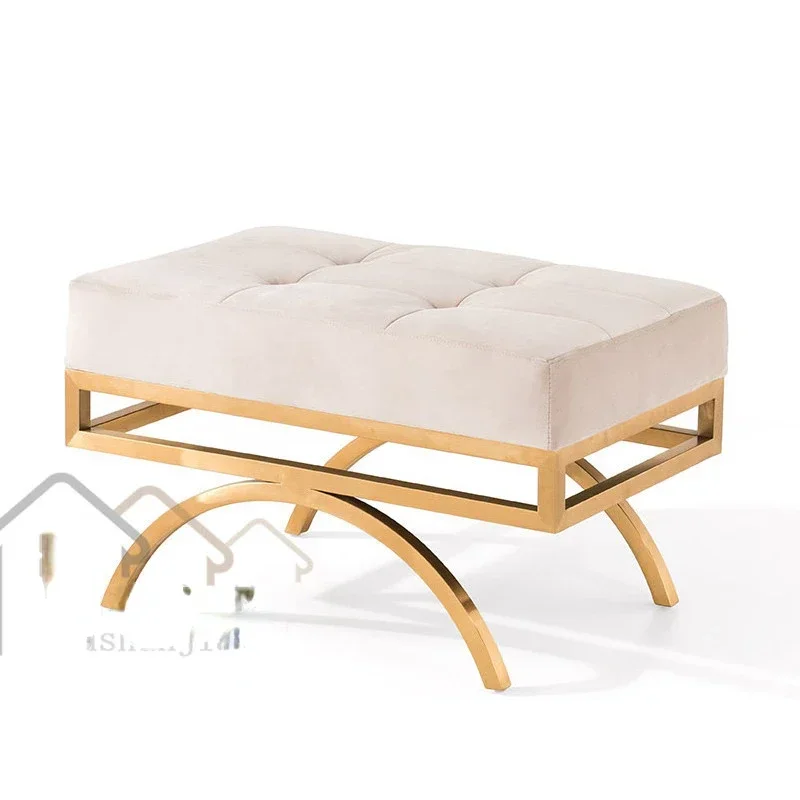 Sofa pedal living room stainless steel metal bracket European leather upholstered footstool
Sofa pedal living room stainless steel metal bracket European leather upholstered footstool