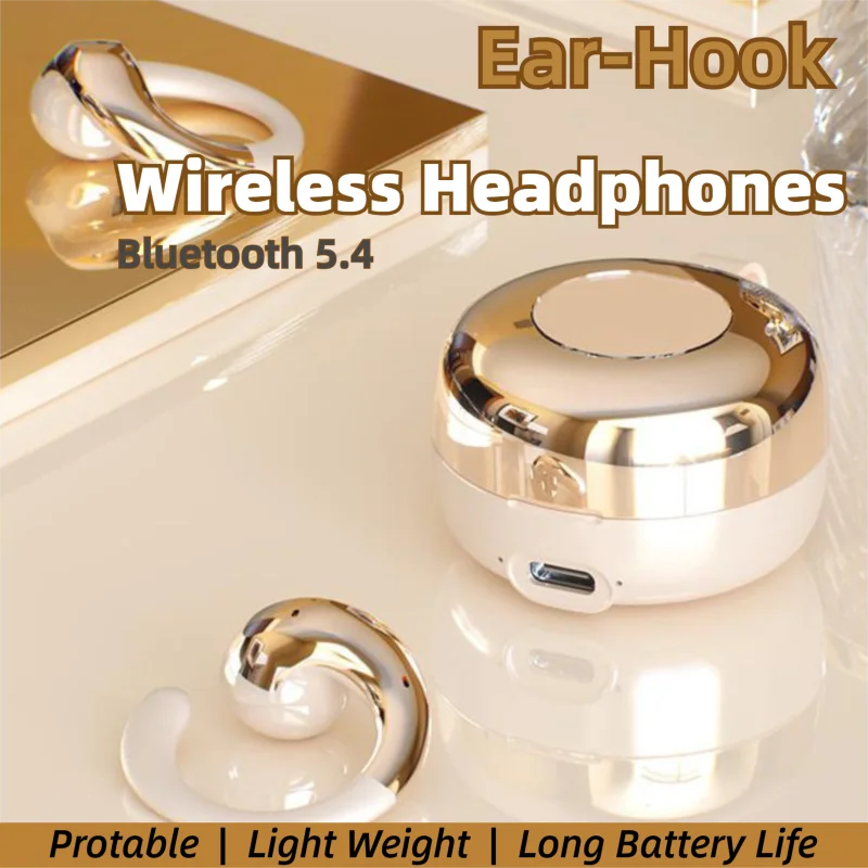 Wireless Headphones Bluetooth Ear-hook Earring-style Light Weight Protable Stylish Noise Reduction Long Battery Life For Girls
Wireless Headphones Bluetooth Ear-hook Earring-style Light Weight Protable Stylish Noise Reduction Long Battery Life For Girls