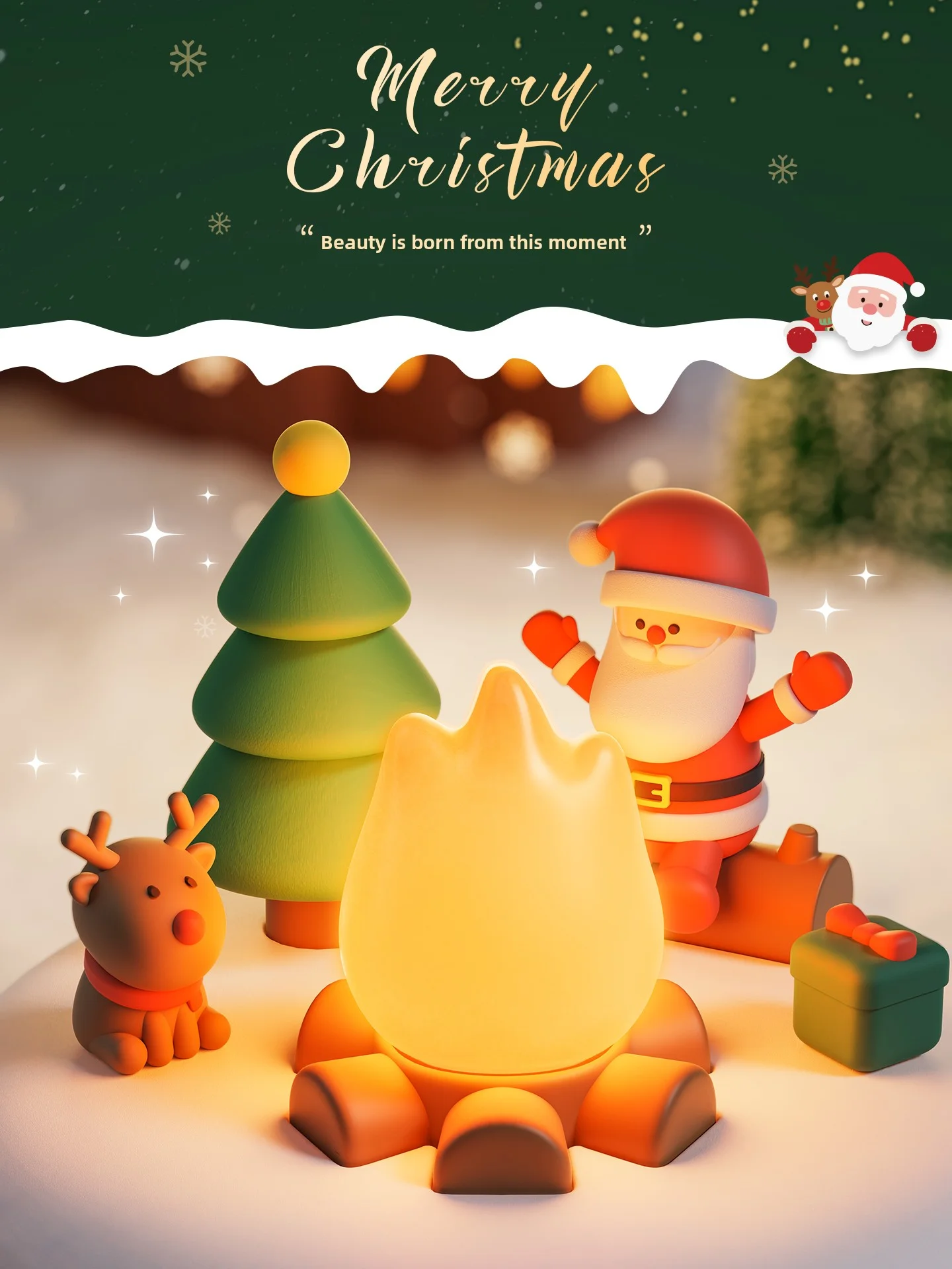 Merry Christmas Glass Dome Night Light, Cute Santa Claus Reindeer Table Lamp, USB Charging Decor Light, Ideal Xmas Gift for Chil
Merry Christmas Glass Dome Night Light, Cute Santa Claus Reindeer Table Lamp, USB Charging Decor Light, Ideal Xmas Gift for Chil