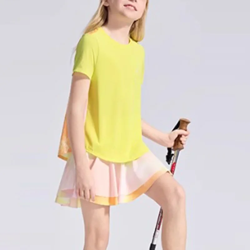 Kids Yoga Tee Quick Dry Stretch Top Gym European Style Breathable Sports Shirt Girls Comfortable Yoga Shirt Casual Sportswear
Kids Yoga Tee Quick Dry Stretch Top Gym European Style Breathable Sports Shirt Girls Comfortable Yoga Shirt Casual Sportswear