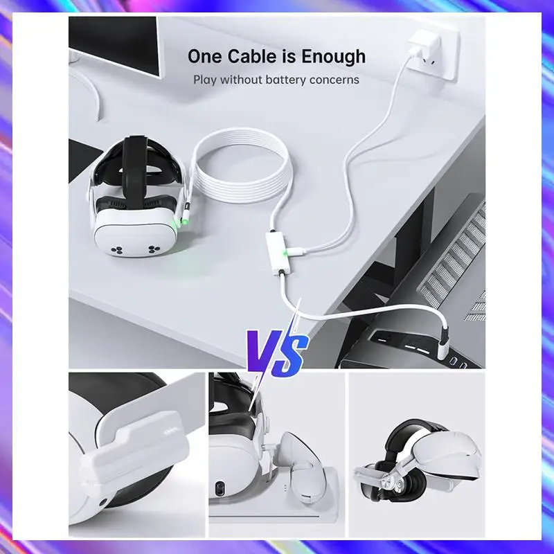 A24U USB3.2 Gen1 VR Link Cable Fast Charge VR Link Cable Type A To C Cable For Oculus Quest 3S 3 2/PICO Neo 3/PICO 4 VR Accessor
A24U USB3.2 Gen1 VR Link Cable Fast Charge VR Link Cable Type A To C Cable For Oculus Quest 3S 3 2/PICO Neo 3/PICO 4 VR Accessor