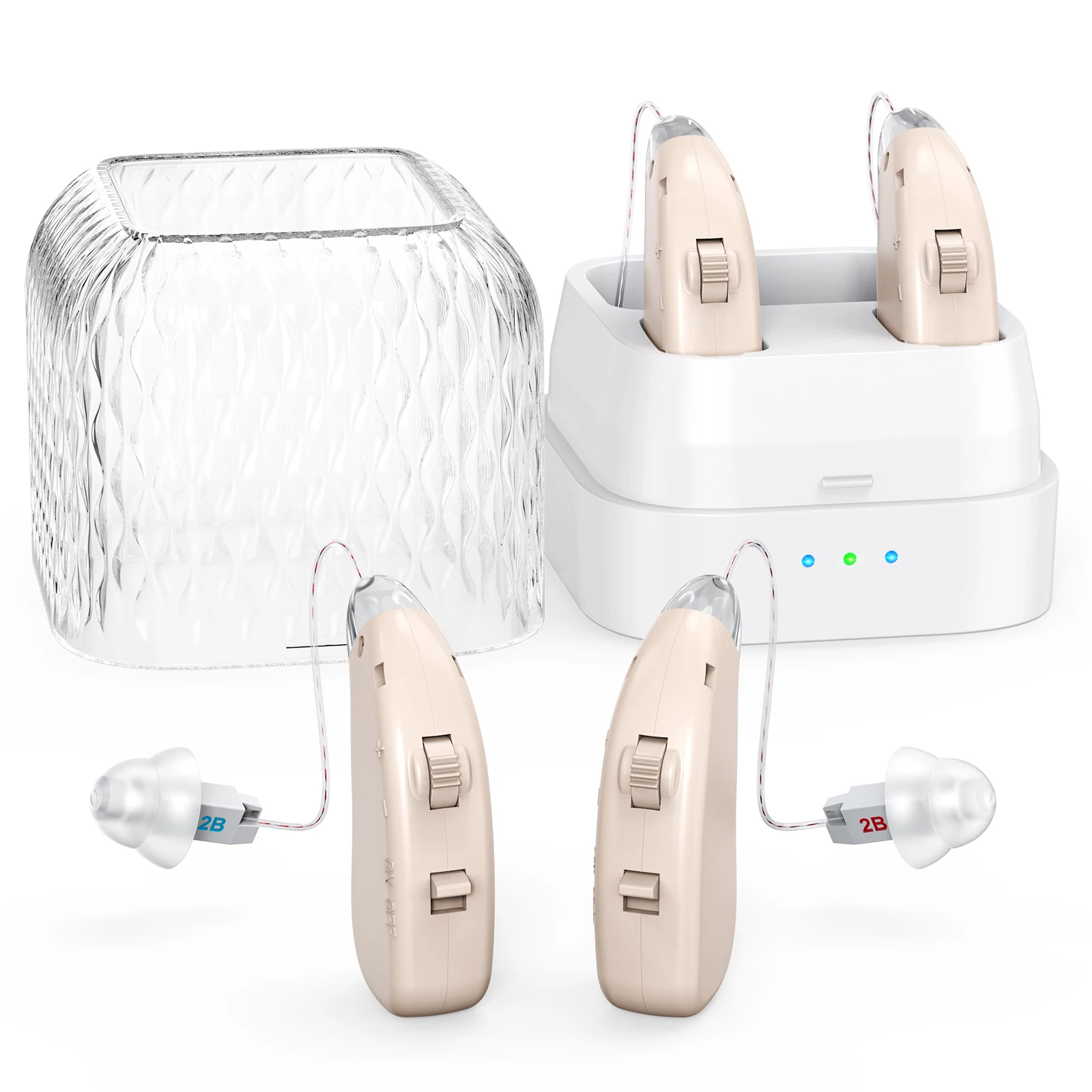 Hearing earphone amplifier earbuds intelligent noise reduction volume amplifier headphones portable charging case
Hearing earphone amplifier earbuds intelligent noise reduction volume amplifier headphones portable charging case