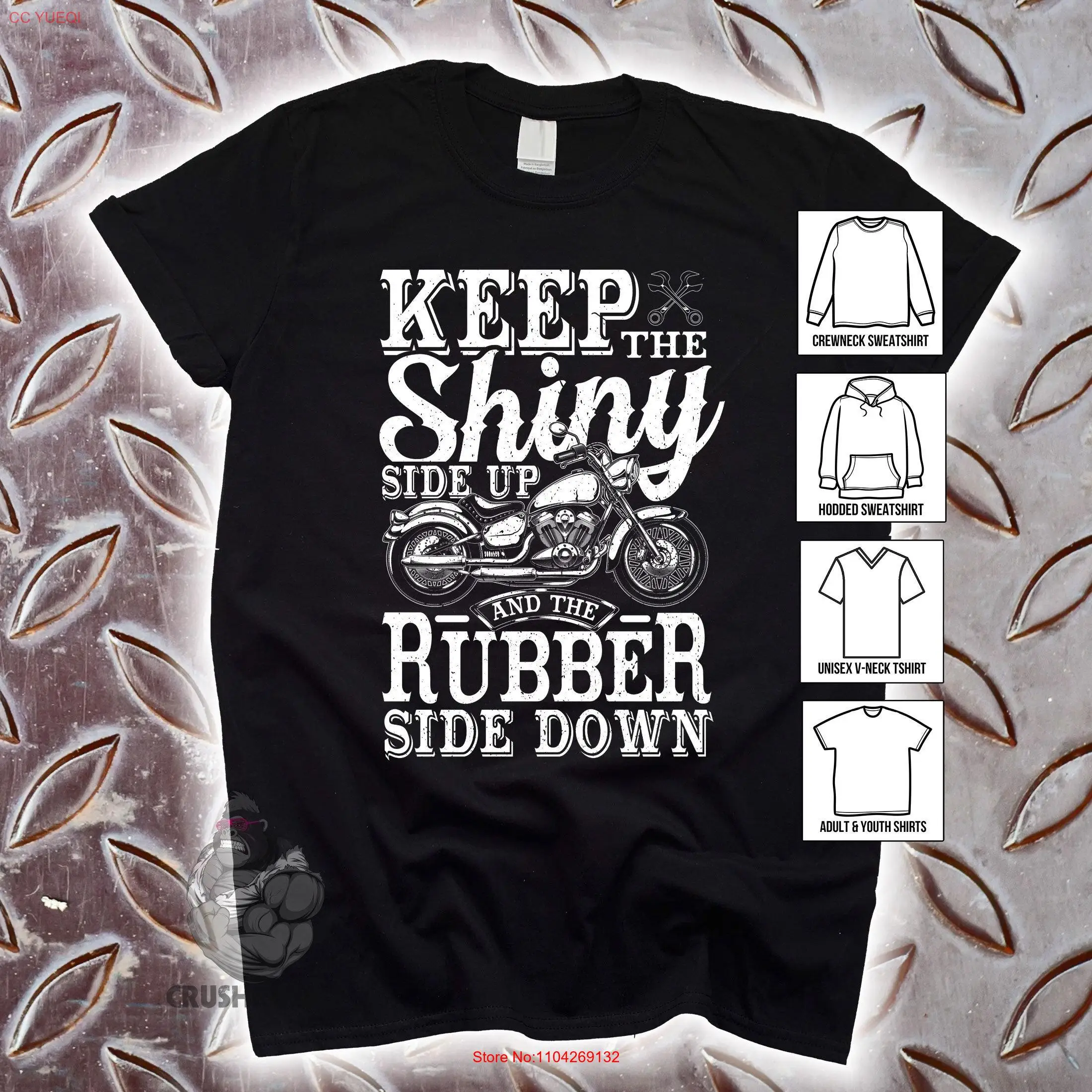 Motorcycle s for Men T Shirt MotorcyclisT Shiny Side Up long or short sleeves
Motorcycle s for Men T Shirt MotorcyclisT Shiny Side Up long or short sleeves