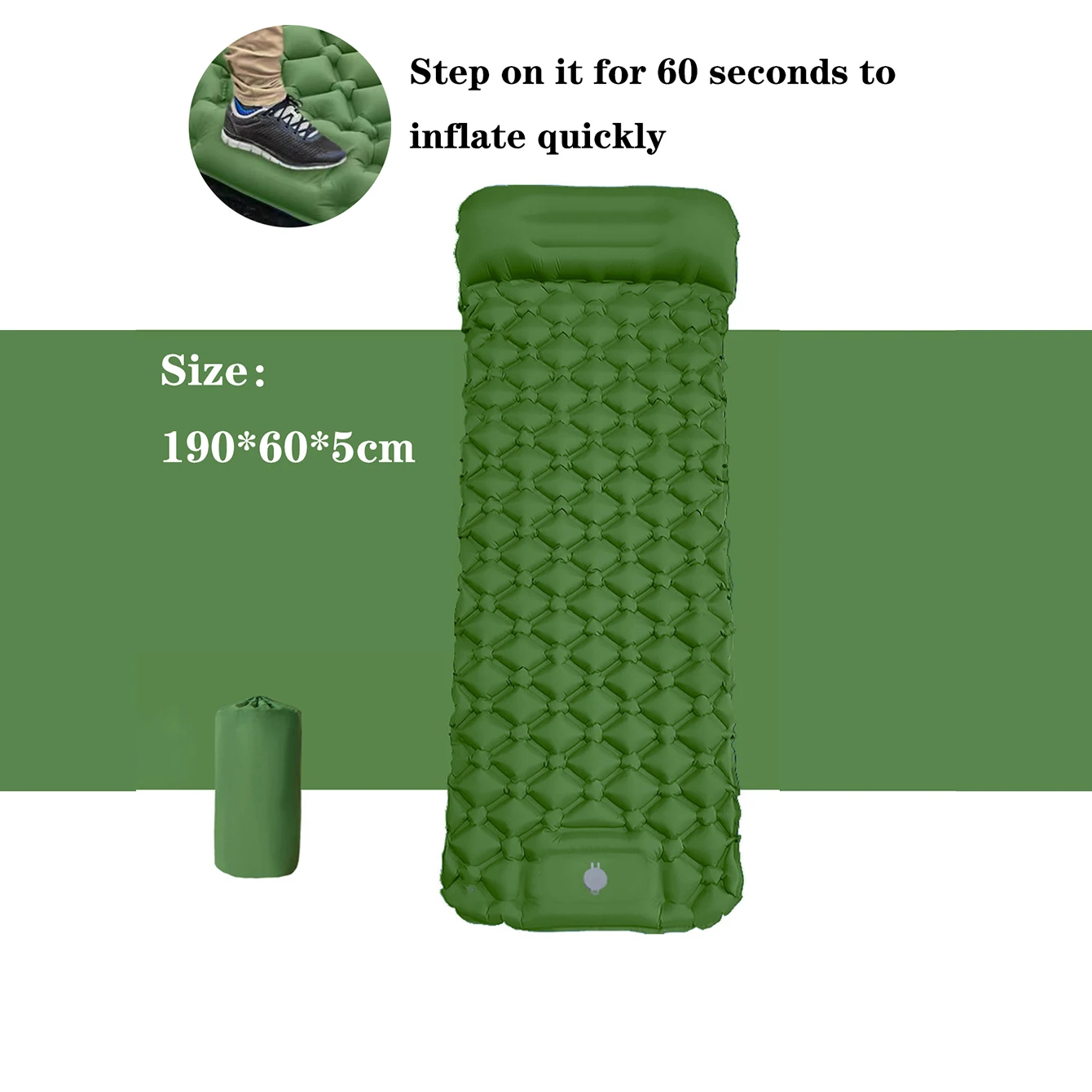 Single-Person Diamond-Shaped Tpu Inflatable Outdoor Tent Sleeping Pad, Ultra-Light and Portable Moisture-Proof Pad
Single-Person Diamond-Shaped Tpu Inflatable Outdoor Tent Sleeping Pad, Ultra-Light and Portable Moisture-Proof Pad