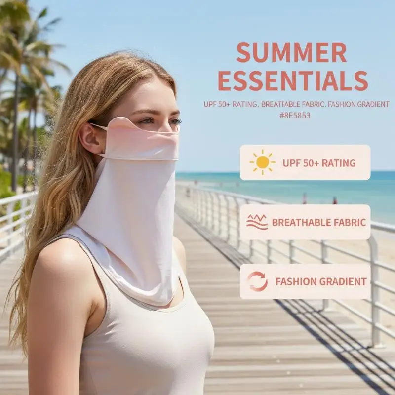 Summer Sunscreen Ice Silk Mask Neck UV Protection Face Cover Sunscreen Face With Brim Outdoor Cycling Sun Protection Hats Caps
Summer Sunscreen Ice Silk Mask Neck UV Protection Face Cover Sunscreen Face With Brim Outdoor Cycling Sun Protection Hats Caps