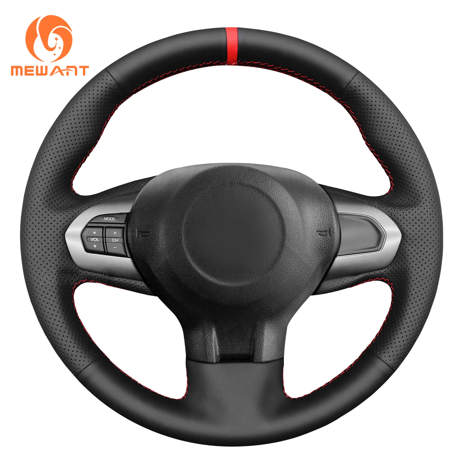 Черный чехол на руль автомобиля Mewant из искусственной кожи для Honda Brio 2011-2024 гг.
Черный чехол на руль автомобиля Mewant из искусственной кожи для Honda Brio 2011-2024 гг.