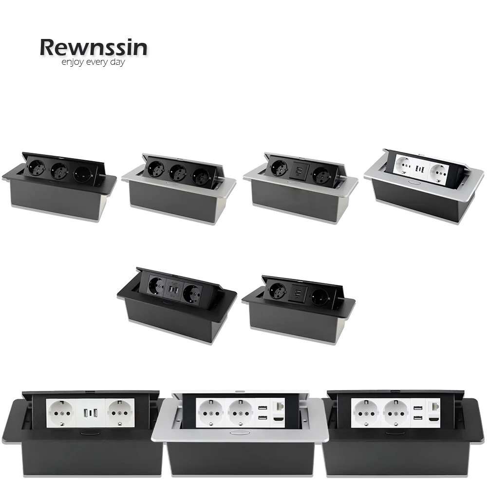 EU Standard 16A Desktop Socket Concealed Office Cabinet Pop-Up Tabletop Socket Aluminum Dual USB C-Shaped Desk Socket 250V
EU Standard 16A Desktop Socket Concealed Office Cabinet Pop-Up Tabletop Socket Aluminum Dual USB C-Shaped Desk Socket 250V