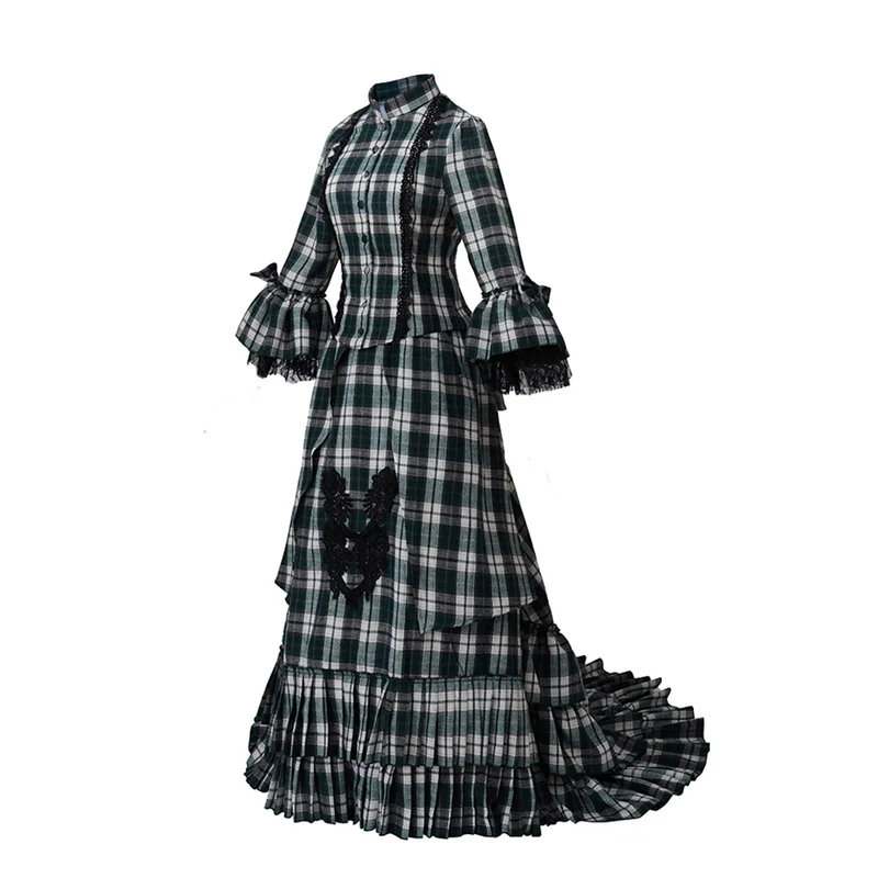 Victorian Civil War Southern Belle Ball Gown Scarlett Scottish Plaid Dress Christmas Women's Vintage Dress
Victorian Civil War Southern Belle Ball Gown Scarlett Scottish Plaid Dress Christmas Women's Vintage Dress