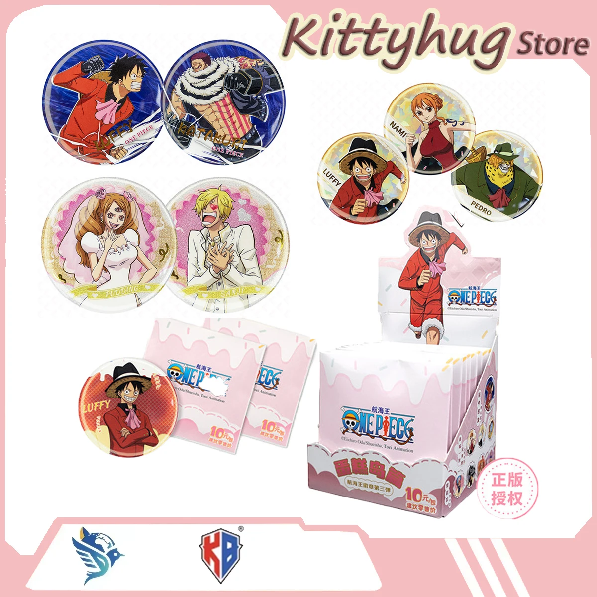 Kabao Original One Piece Collectible Card Cake Island Tinplate Badge Monkey D Luffy Gift For Toy Boy'S Birthday Present
Kabao Original One Piece Collectible Card Cake Island Tinplate Badge Monkey D Luffy Gift For Toy Boy'S Birthday Present
