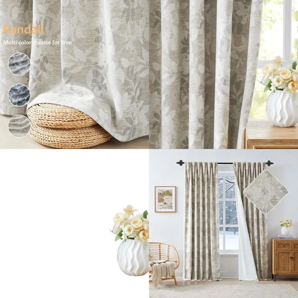 Коричневые шторы с цветочным узором под лен, термоизоляционные, 90 дюймов, комплект из 2 панелей для гостиной и спальни, в деревенском винтажном стиле
Коричневые шторы с цветочным узором под лен, термоизоляционные, 90 дюймов, комплект из 2 панелей для гостиной и спальни, в деревенском винтажном стиле